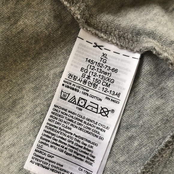 GAP Kids boys' retro graphic cassette long-sleeved tee, size XL 80s 90s - Picture 5 of 5